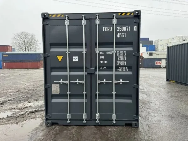 Container 40′ High Cube Double Door Nuovo (2023) – RAL 7016 - immagine 3