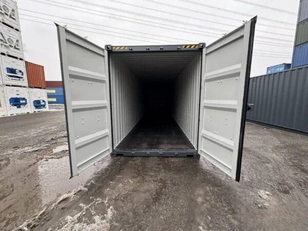 Container 40′ High Cube Double Door Nuovo (2023) – RAL 7016 - immagine 5