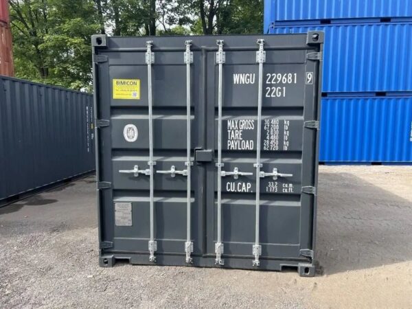 Container 20 Piedi Standard Nuovo (Primo Viaggio) – RAL 7016 - immagine 3