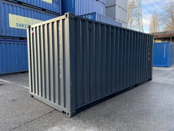 Container 20 Piedi Nuovo con Pavimento in Acciaio e Luce – RAL 7016