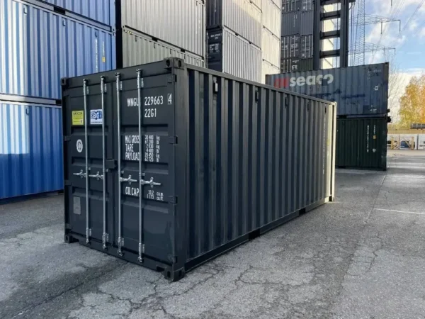 Container 20 Piedi Nuovo con Pavimento in Acciaio e Luce – RAL 7016 - immagine 9