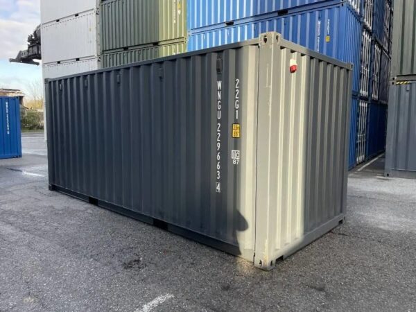 Container 20 Piedi Nuovo con Pavimento in Acciaio e Luce – RAL 7016 - immagine 10