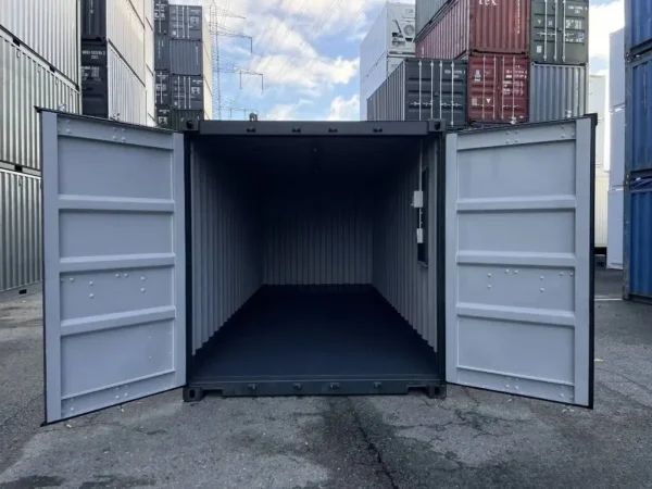 Container 20 Piedi Nuovo con Pavimento in Acciaio e Luce – RAL 7016 - immagine 11