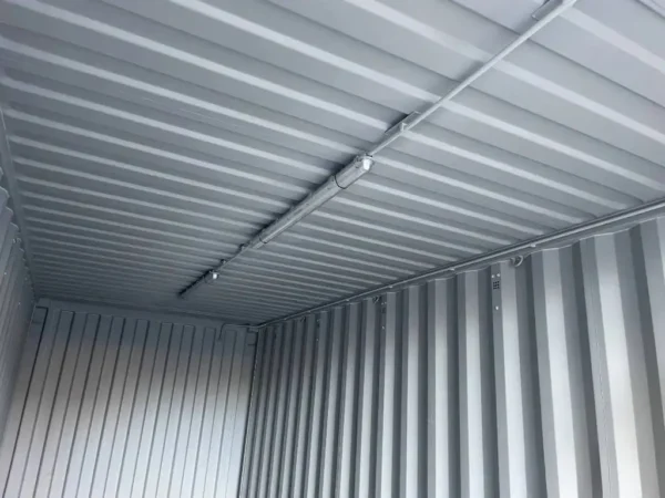 Container 20 Piedi Nuovo con Pavimento in Acciaio e Luce – RAL 7016 - immagine 12